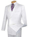 White Double Breasted Regular Fit Suit