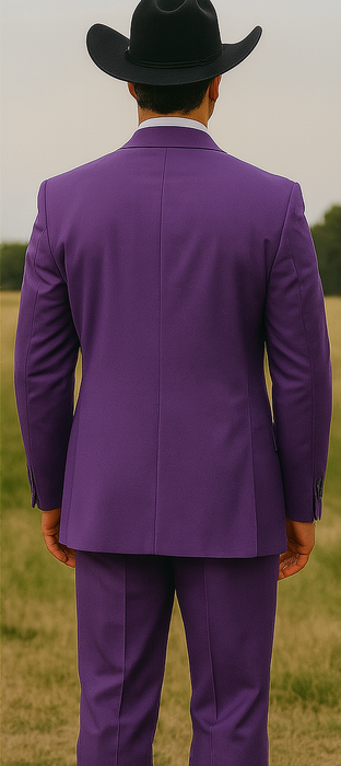 Men's Multi-Stage Party Cheap Priced Business Suit Clearance Sale Collection Purple Slim Fitted