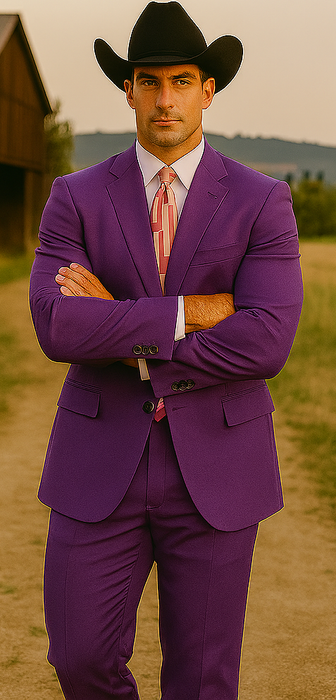 Men's Multi-Stage Party Cheap Priced Business Suit Clearance Sale Collection Purple Slim Fitted