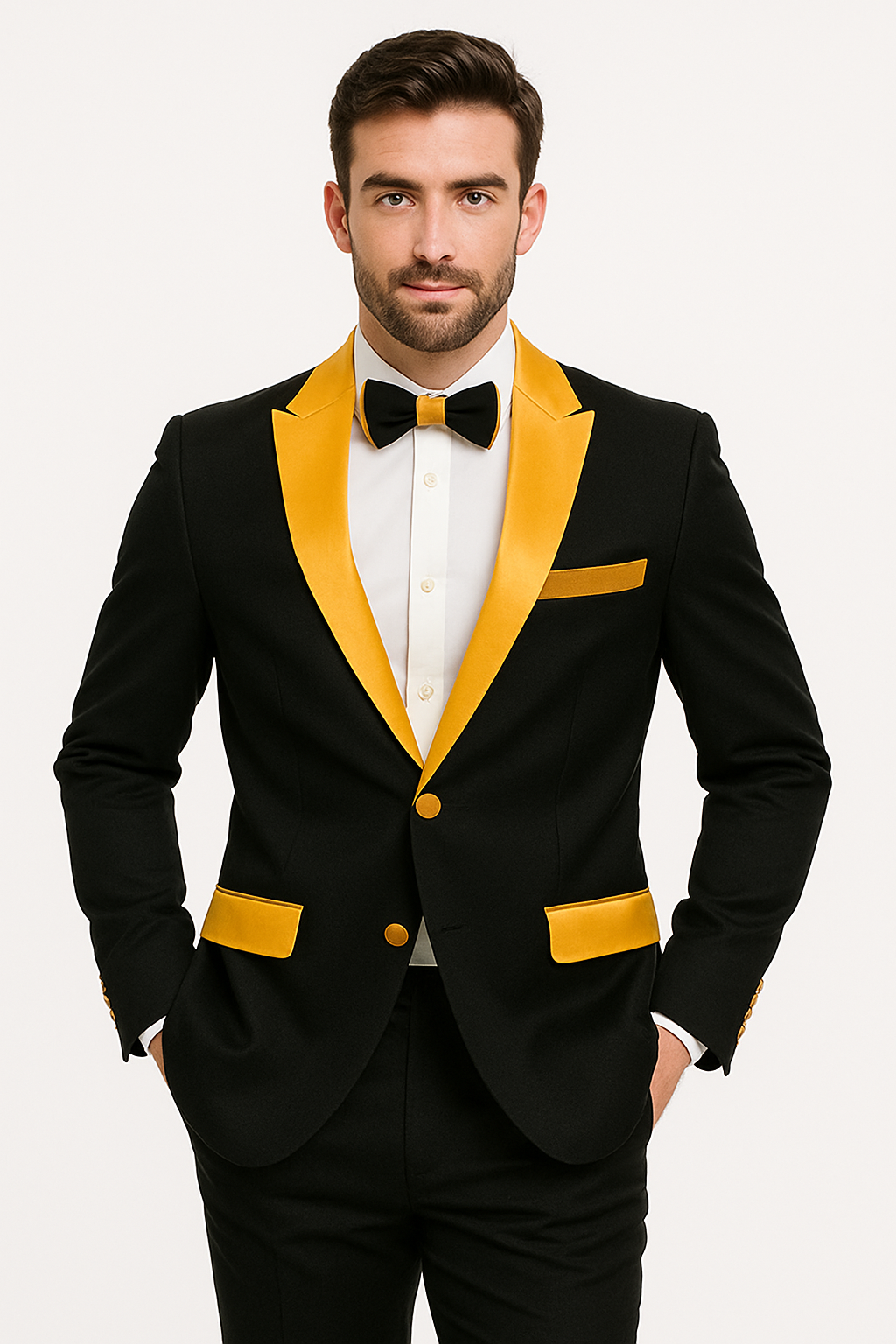 Men's  Peak Label Black/Gold - Image 4