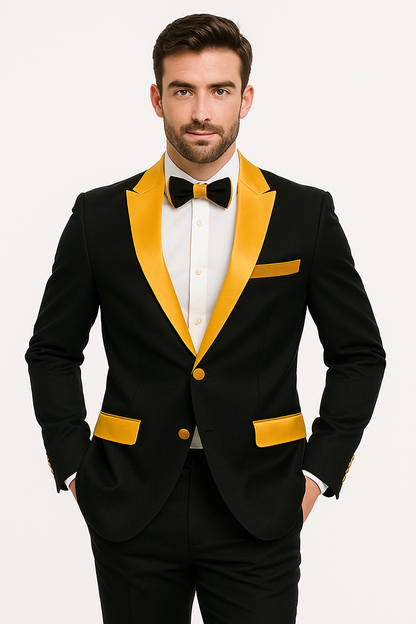 Men's  Peak Label Black/Gold - Image 4