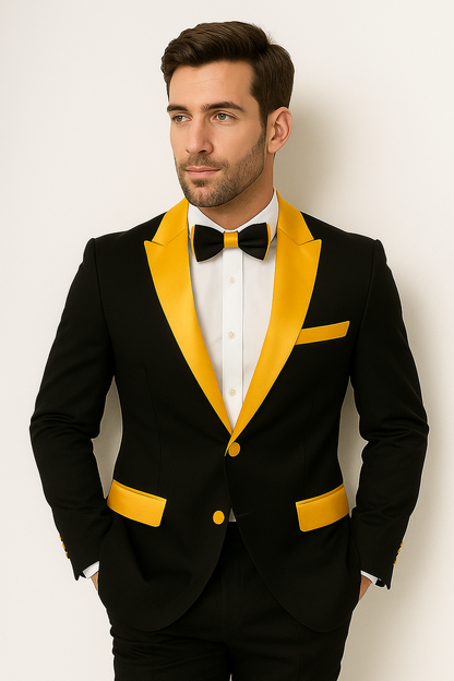 Men's  Peak Label Black/Gold - Image 5