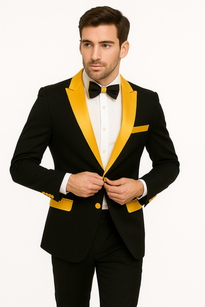 Men's  Peak Label Black/Gold - Image 6