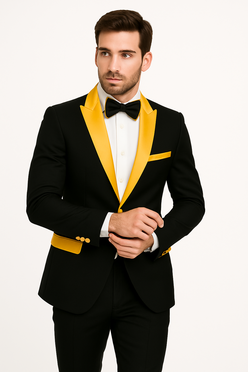 Men's  Peak Label Black/Gold - Image 3