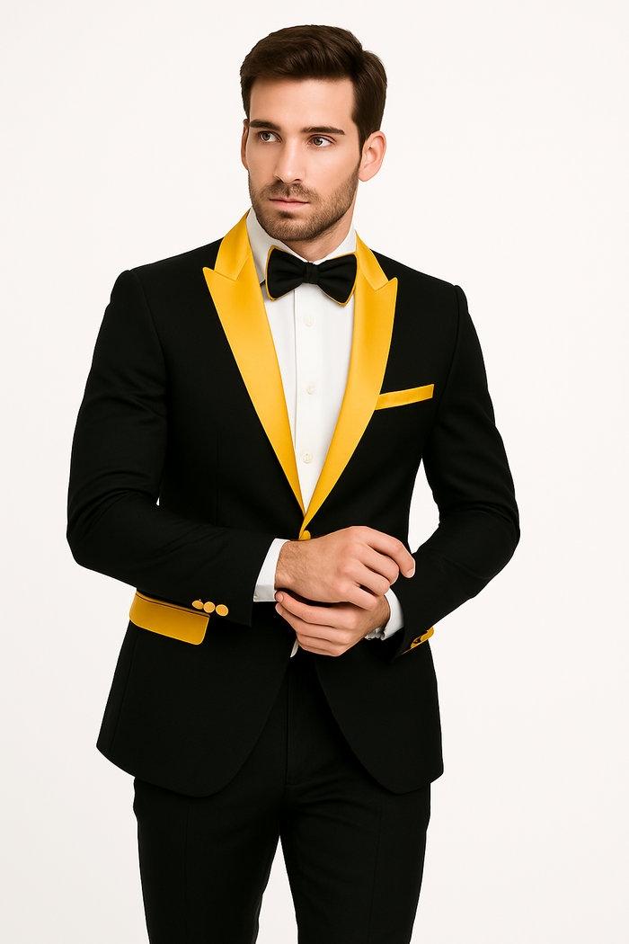 Men's  Peak Label Black/Gold - Image 3