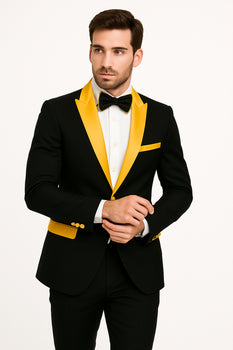Men's  Peak Label Black/Gold - Image 3