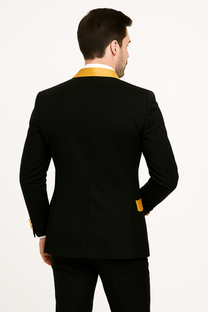 Men's  Peak Label Black/Gold - Image 2