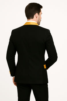 Men's  Peak Label Black/Gold - Image 2