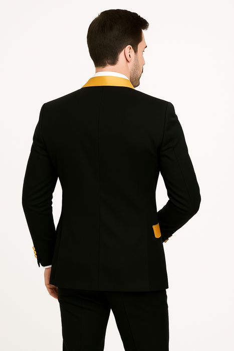 Men's  Peak Label Black/Gold