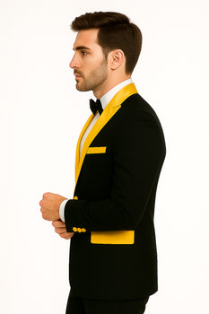 Men's  Peak Label Black/Gold - Image 7