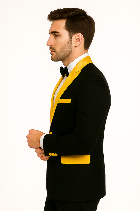 Men's  Peak Label Black/Gold