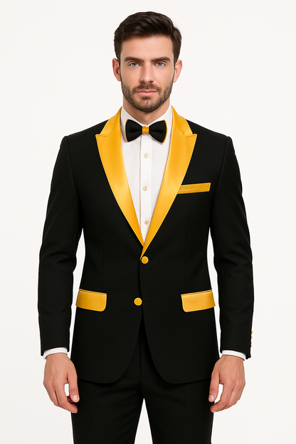 Men's  Peak Label Black/Gold - Image 9