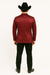 Men's Slim Fit Western Blazer Sport Coats Burgundy Sacos Vaqueros Para Hombre