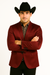 Men's Slim Fit Western Blazer Sport Coats Burgundy Sacos Vaqueros Para Hombre