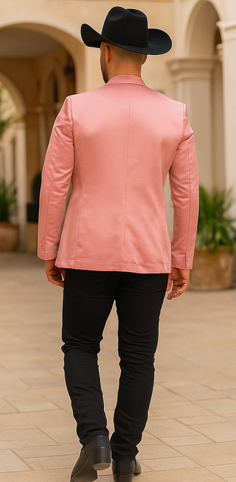 Men's Slim Fit Western Blazer Sport Coats Mauve Sacos Vaqueros Para Hombre