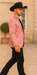 Men's Slim Fit Western Blazer Sport Coats Mauve Sacos Vaqueros Para Hombre