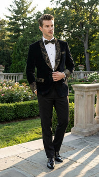 men-s-smoking-jacket-black-and-gold-embroidered-tuxedo