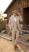 Men’s Tan Cowboy Three Piece Suit – Western Style Wedding and Formal Vested Suit