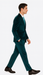 Men’s Designer Teal Velvet Suit – Slim Fit Peak Lapel 2-Piece by Tazzio