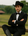 Men's Two Toned Full Lapel Shawl Black Tuxedo wool Fabric Suits