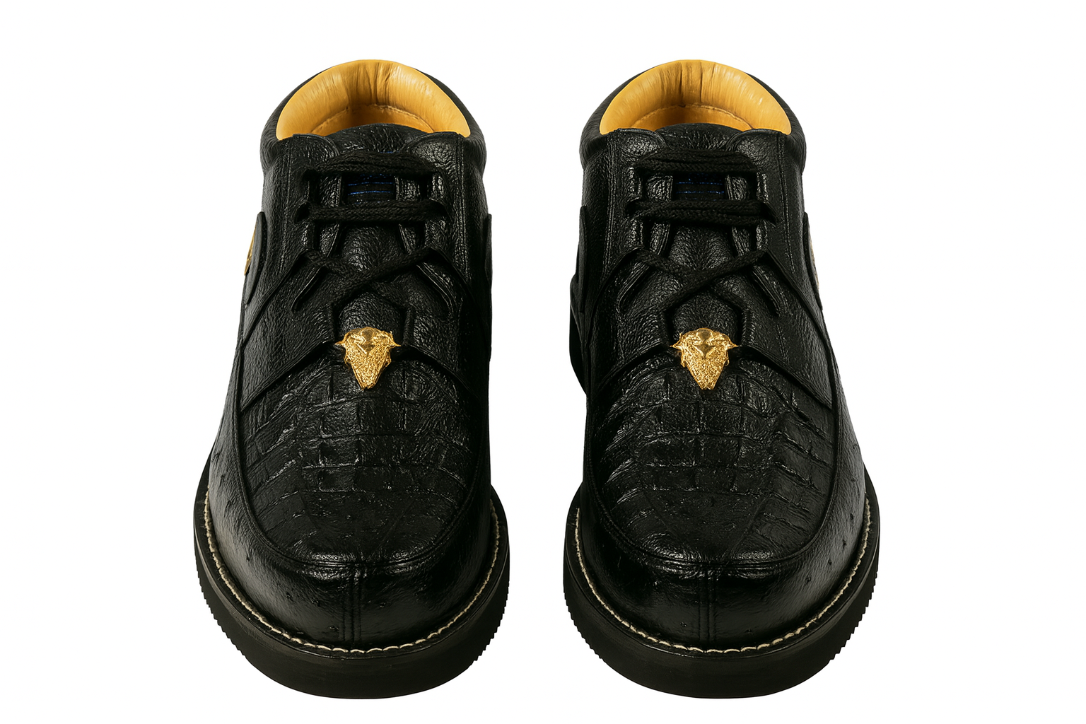 Men's Wild West Boots Caiman and Ostrich Skin Shoe 2ZA050205 - Image 8