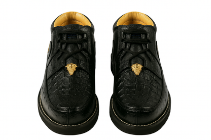 Men's Wild West Boots Caiman and Ostrich Skin Shoe 2ZA050205 - Image 8