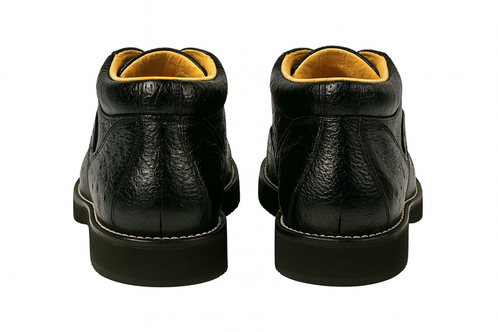 Men's Wild West Boots Caiman and Ostrich Skin Shoe 2ZA050205 - Image 6