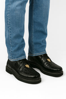 Men's Wild West Boots Caiman and Ostrich Skin Shoe 2ZA050205 - Image 5