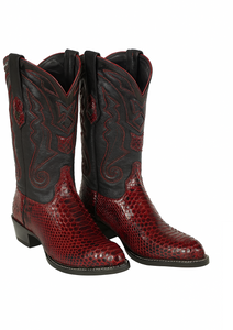 Men's Wild West Python Skin J Toe Boots 29957