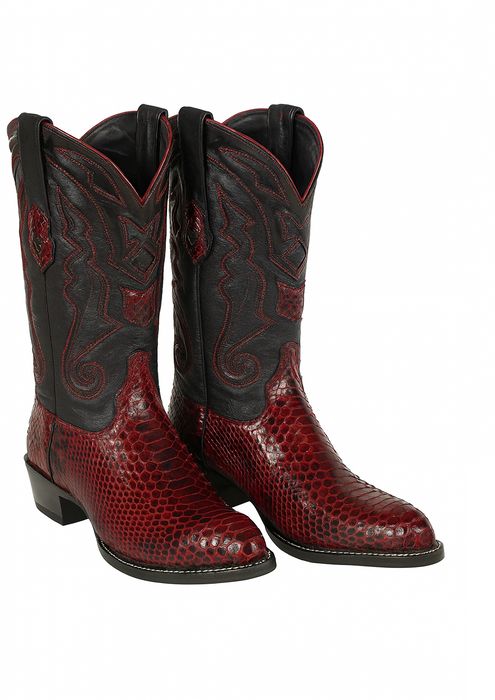 Men's Wild West Python Skin J Toe Boots 29957