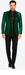 Men Shiny Satin Wedding Suits 2 Pieces Emerald Green Tuxedos Jacket + Pants + Bowtie - Slim Fitted