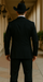 Men Two Toned Full Lapel Shawl Black Tuxedos wool Fabric Suits