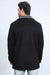 Western Style Long Black Faux Suede Coat for Men – Classic Cowboy Inspired Outerwear