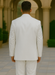 Men's 2 or 3 buttons 3 Piece Snow White Three Piece Vested Suit  Pleated Pants Side Vent