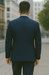 Men's 3 Piece Dark Navy Blue Suit For Men Three Piece Vested Suit