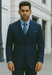 Men's 3 Piece Dark Navy Blue Suit For Men Three Piece Vested Suit