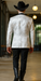 Men's Flashy Fancy Satin Shiny Tuxedos Dinner Jacket Blazer Paisley Sportcoat Silky Satin Stage Fancy Stage Party Dance White/Black