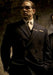 Men's Legend Tom Hardy Look Double Breasted Solid Black Suit