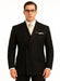 Men's Legend Tom Hardy Look Double Breasted Solid Black Suit