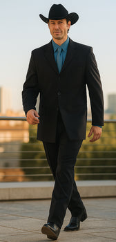Men's Long Black Fashion Dress Zoot suits - Image 6