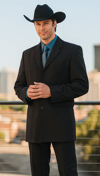 Men's Long Black Fashion Dress Zoot suits