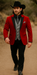 Men's Red  One Button Suit