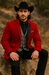 Men's Red  One Button Suit