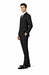 Men's Suit Double Breasted Black Peak Lapel