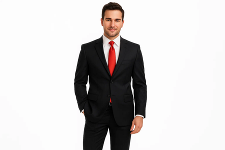 Solid Black Premier Quality Online Sale Clearance Men's Super 140'S Man Business Cheap Priced Business Suits Clearance Sale
