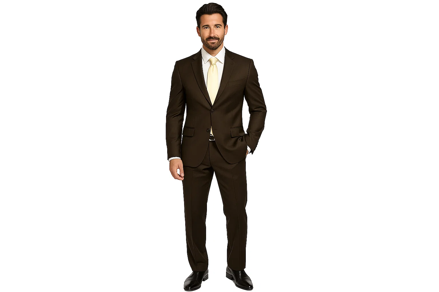 Men's Black Discount Dress 2 Or Three - 3 Buttons Cheap Priced Business Suits Clearance Sale For Men - Image 2