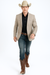 Western Blazer - Saco Para Hombre -Mens Double Button Western Taupe Blazer