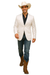 Western Blazer - Saco Para Hombre - Mens Double Button Western White Blazer