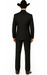 Mens 1 Button Peak Lapel in Grey Cowboy Suit - Country Wedding Suits