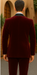 Mens 1 Button Shawl Lapel Velvet Tuxedo in burgundy